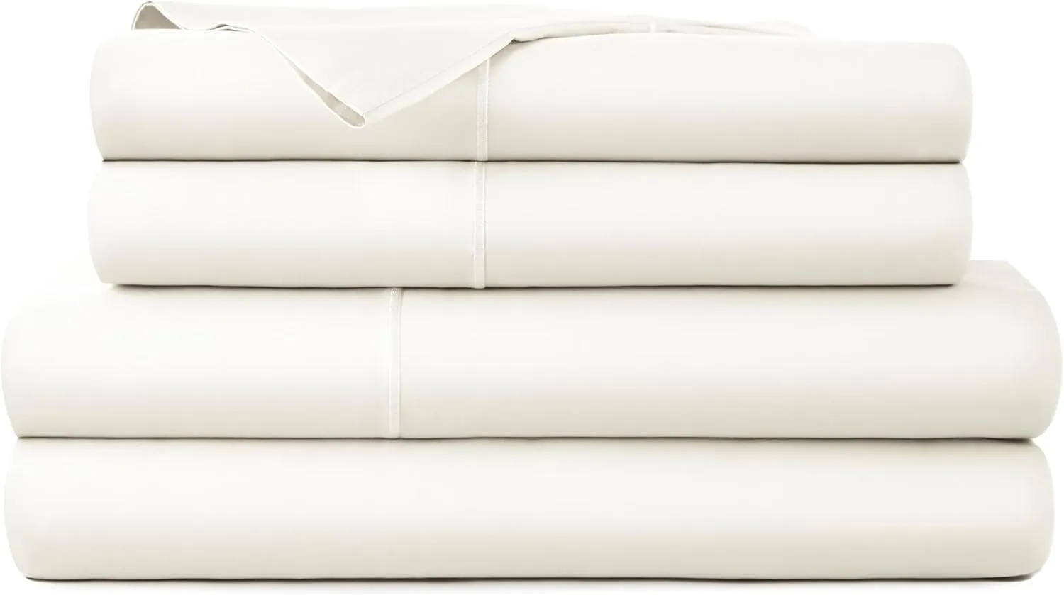 100% Organic Cotton Sheets Twin Size - GOTS Certified Organic Bed Sheets with Deep Pocket Breathable and Cozy Sateen Weave Gets Softer with Each Wash - Luxury 3 Piece Set (Natural, Twin)