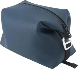 13" 6L Large Silicone Dopp Kit,Waterproof Leakproof Toiletry Bag,Foldable Travel Makeup Case for Mens Womens,Navy Blue