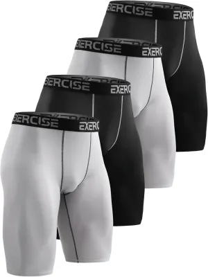 5 Pack Compression Shorts Men Compression Underwear for Men Athletic Mens Spandex Baselayer,Running,Workout