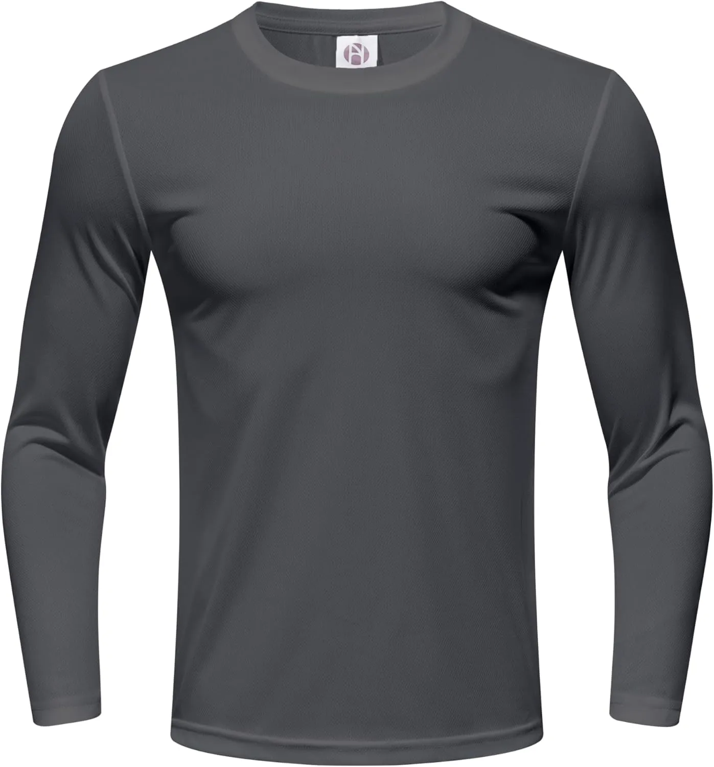 5 Pack Men's Long Sleeve Shirts Sun Protection Shirts Lightweight UPF 50  Rash Guard for Running Workout Fishing