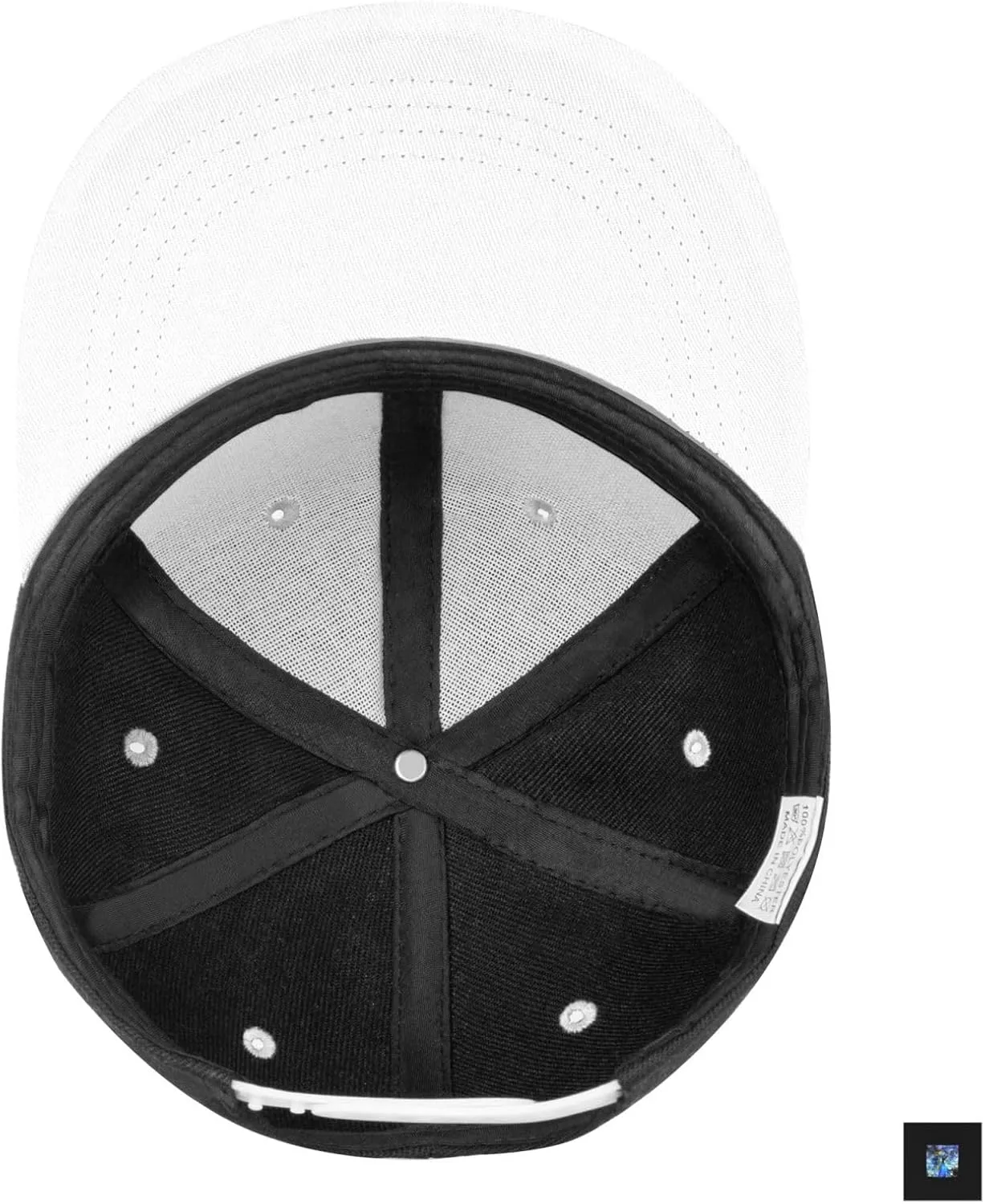 Abstract Starry Night Peacock Snapback Hats for Men Women Hat Baseball Cap Flat Bill Visor White Hat
