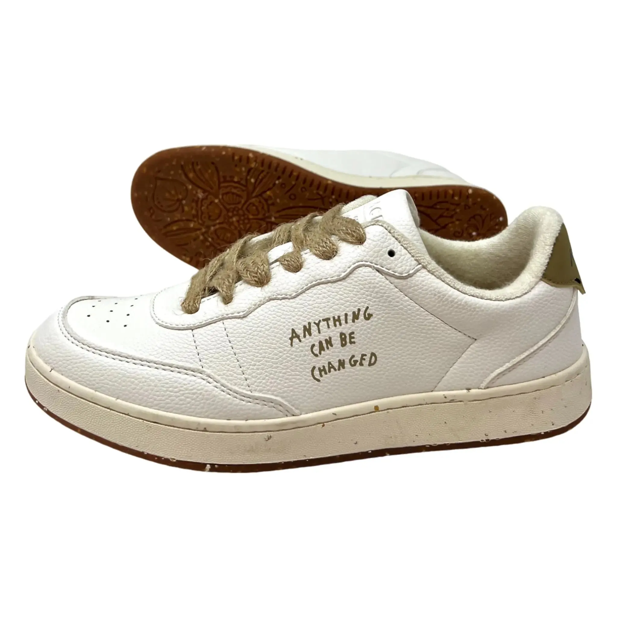 ACBC, Sneaker Evergreen, weiß mit coffee