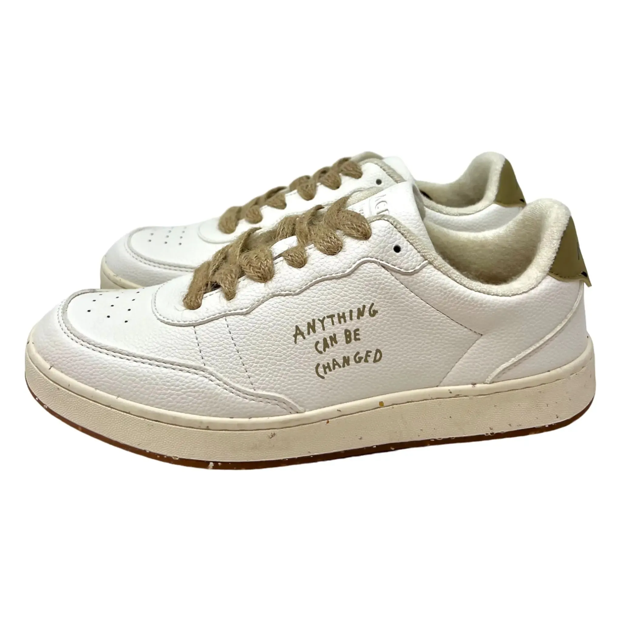 ACBC, Sneaker Evergreen, weiß mit coffee