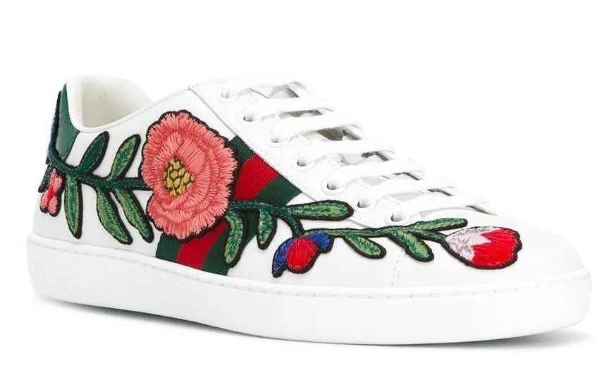 Ace Embroidered Low Top Sneaker - Floral