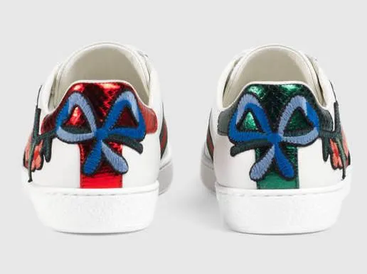 Ace Embroidered Low Top Sneaker - Floral