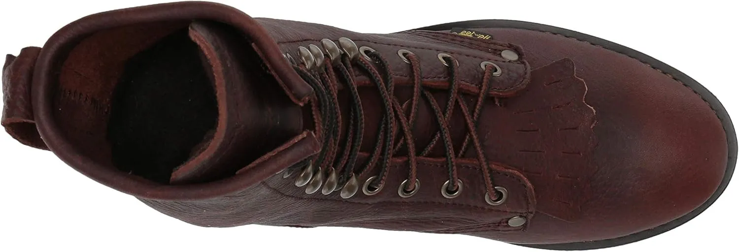 Ad Tec 6 in Sweet little Kids Premium Packers Grain Tumble Leather Cowboy Boots, Brown - Oil Resistant, Soft Toe, Cushioned Insole