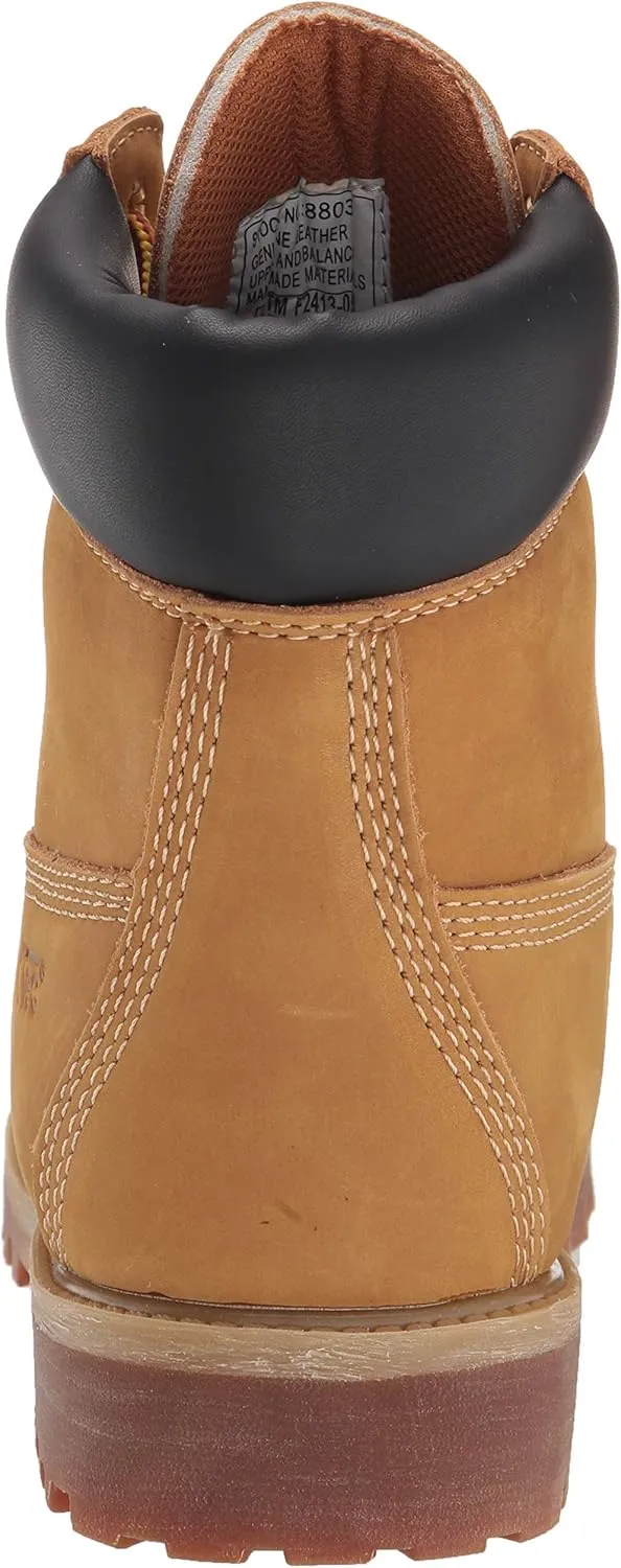Ad Tec 6in Women's Lightweight Waterproof Tan Nubuck Leather Work Boots for Women - Steel Toe with Cushioned Insole, Brown