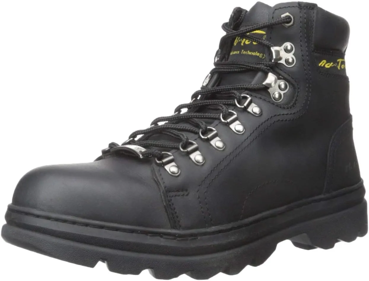 Ad Tec Men's 6" Ankle Laceup Leather Certified Work & Hiker Boot | Steel Toe, Padded Collar, Cushioned Insole & Oil Resistant Outsole