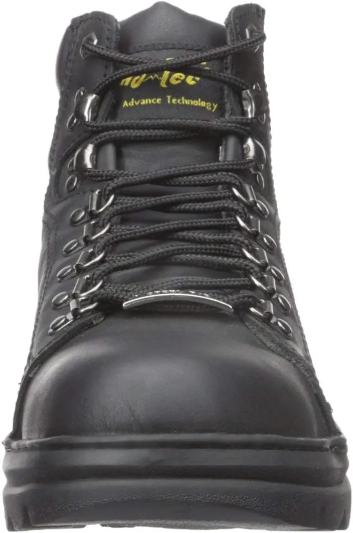 Ad Tec Men's 6" Ankle Laceup Leather Certified Work & Hiker Boot | Steel Toe, Padded Collar, Cushioned Insole & Oil Resistant Outsole