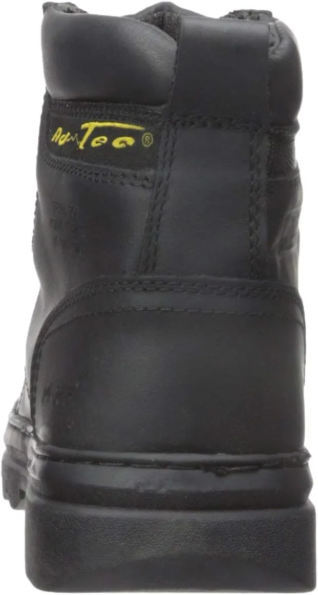 Ad Tec Men's 6" Ankle Laceup Leather Certified Work & Hiker Boot | Steel Toe, Padded Collar, Cushioned Insole & Oil Resistant Outsole