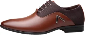 ADMLZQQ Mens Dress Shoes Oxfords Casual Retro Classic Comfortable Formal Derby Business Dress Shoes for Men