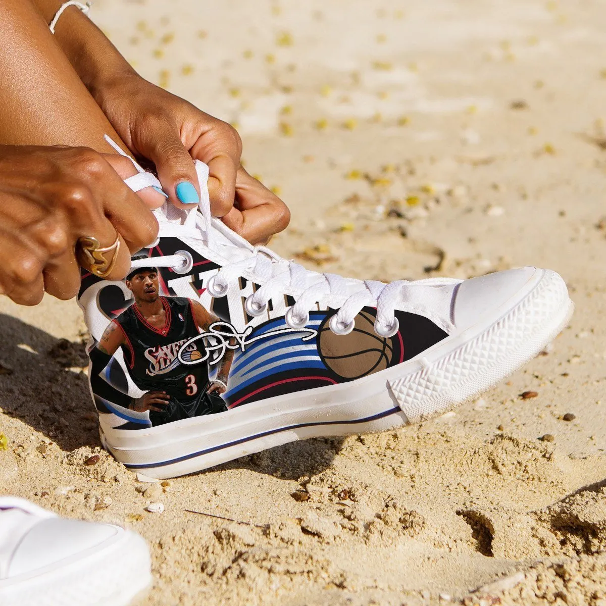 allen iverson ladies high top sneakers