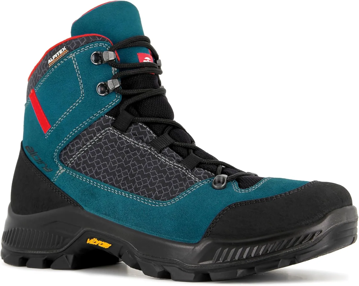 Alpina HIKER Premium Men's Boots | Lightweight Ankle High | Waterproof | Alpitex Breathable Membrane | Vibram Slip Resistant Sole | Suede and Fiber Upper | Made in Europe
