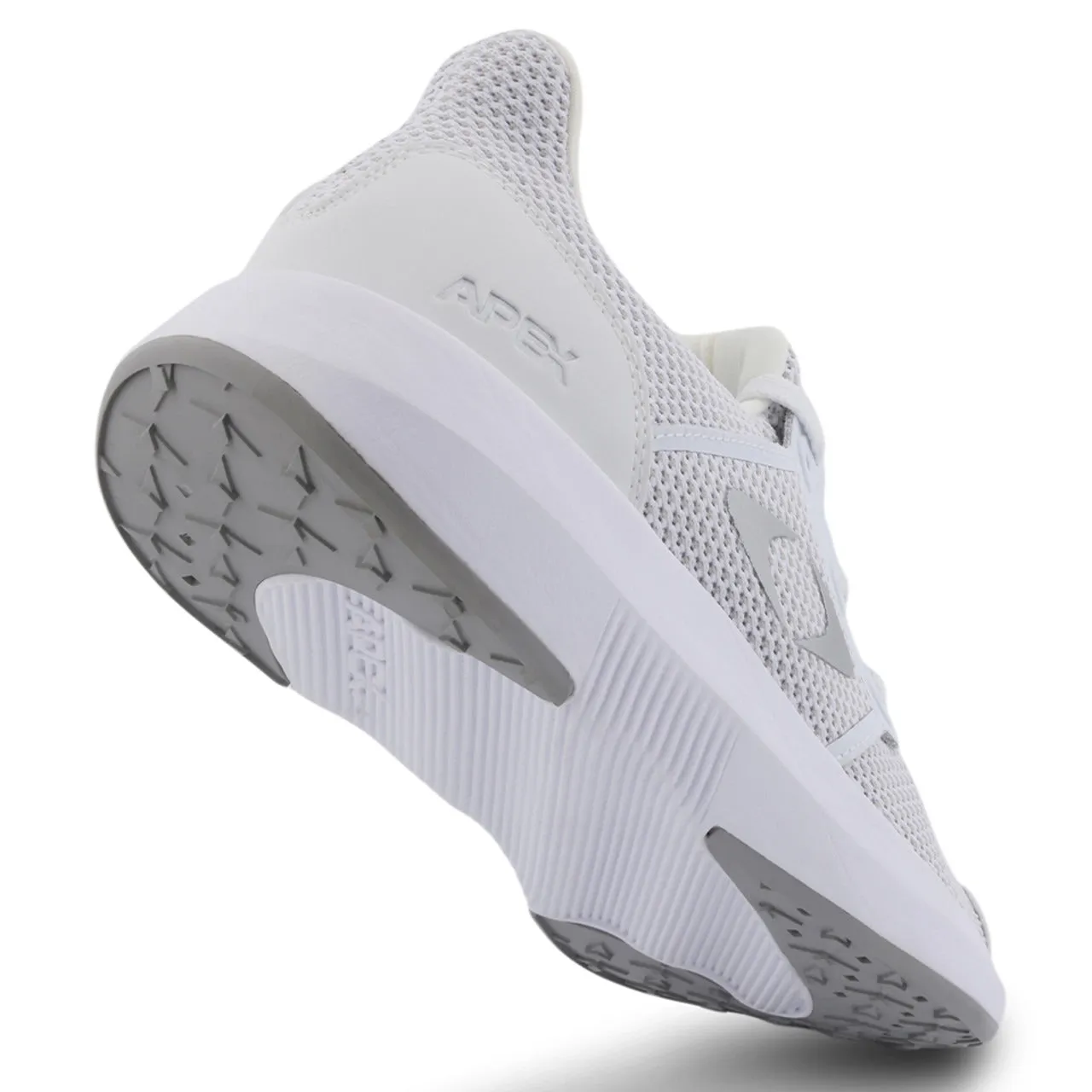 Apexfoot Women's Performance Athletic Sneaker - White - X-Wide (2E)