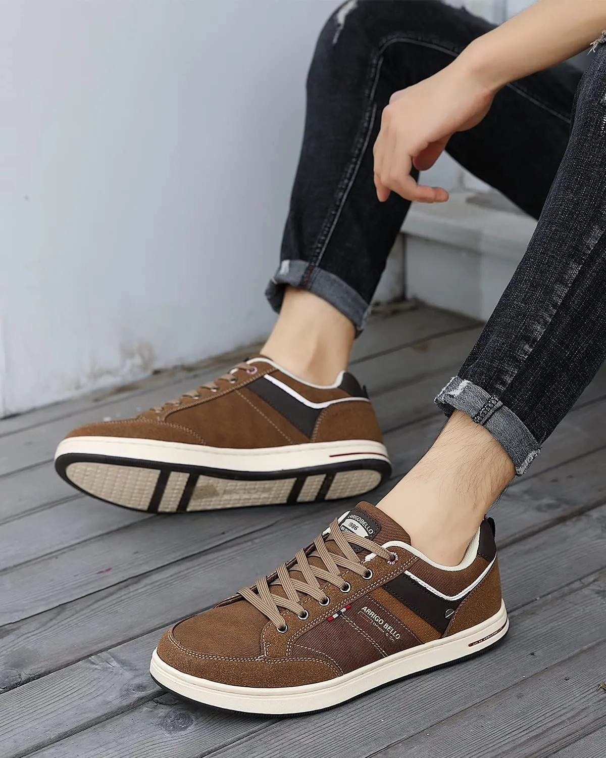 ARRIGO Bello Sneakers for Men Casual Shoes Low Top Comfortable Walking Shoes