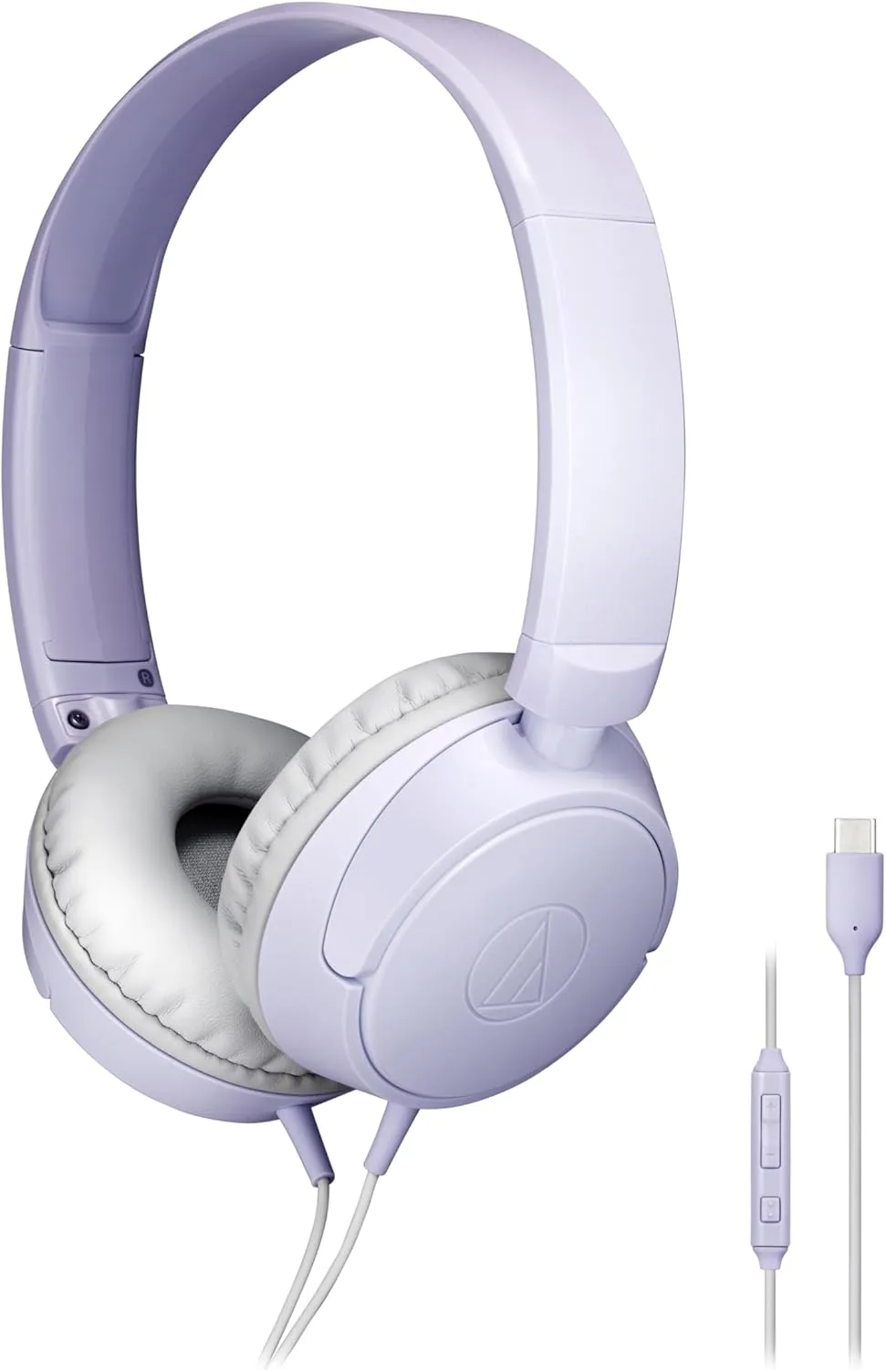 Audio-Technica ATH-S120C-LV USB-C Headphones, Violet