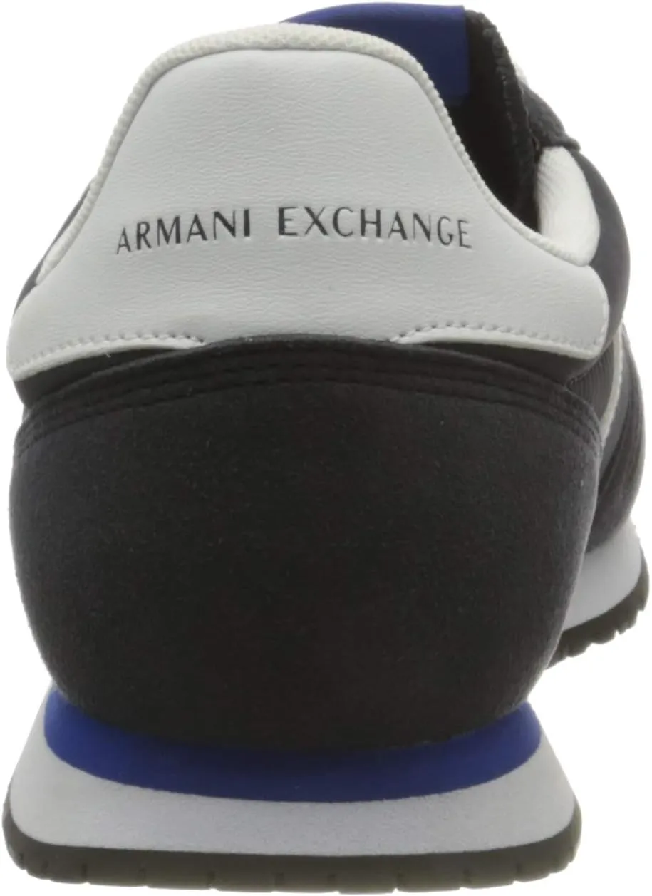 A|X ARMANI EXCHANGE Men's Leather Logo Low Top Sneaker