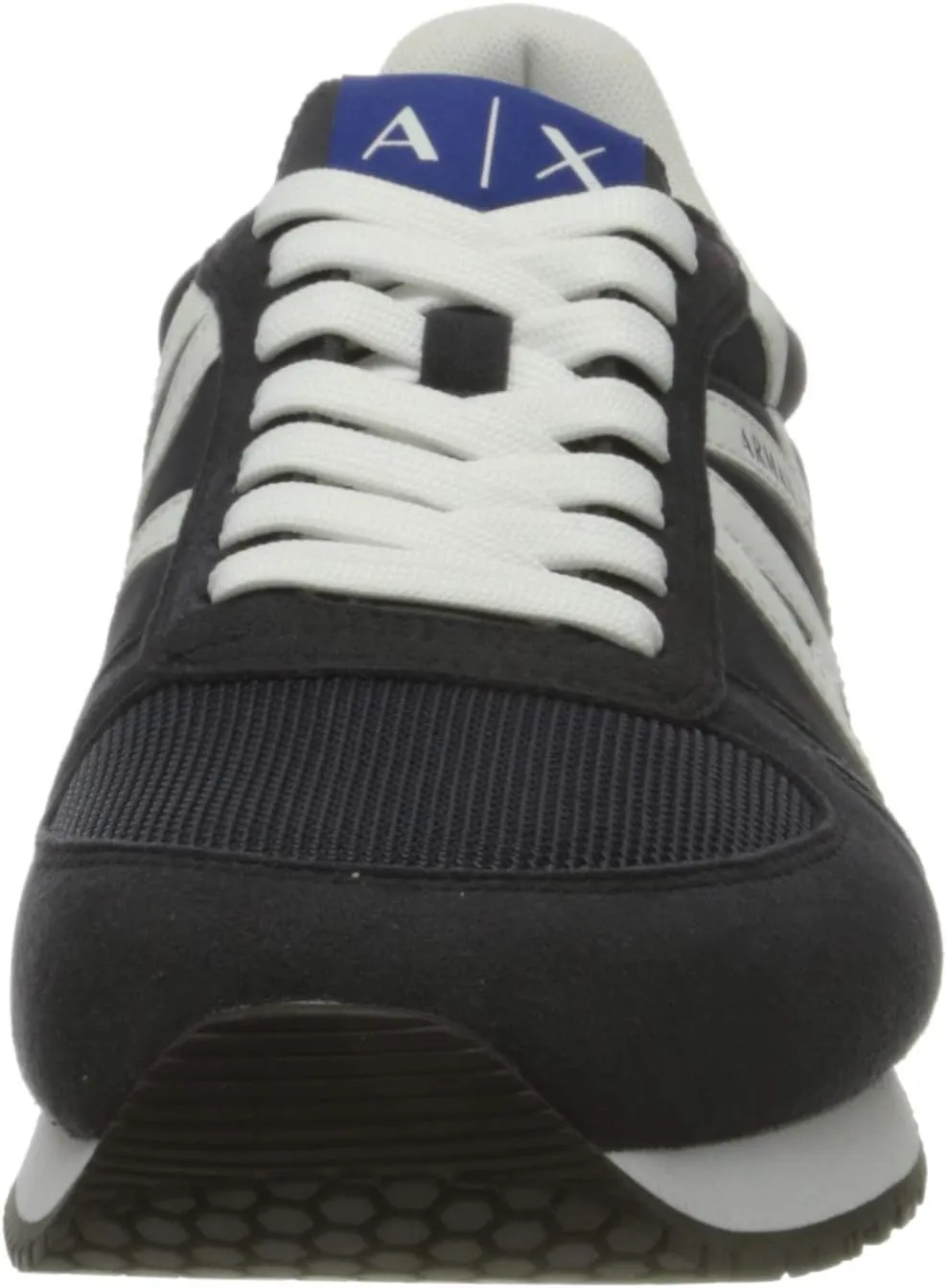 A|X ARMANI EXCHANGE Men's Leather Logo Low Top Sneaker
