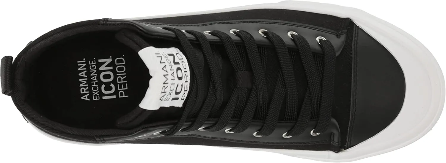 A｜X ARMANI EXCHANGE Men's Updated Icon Logo High-top Sneaker