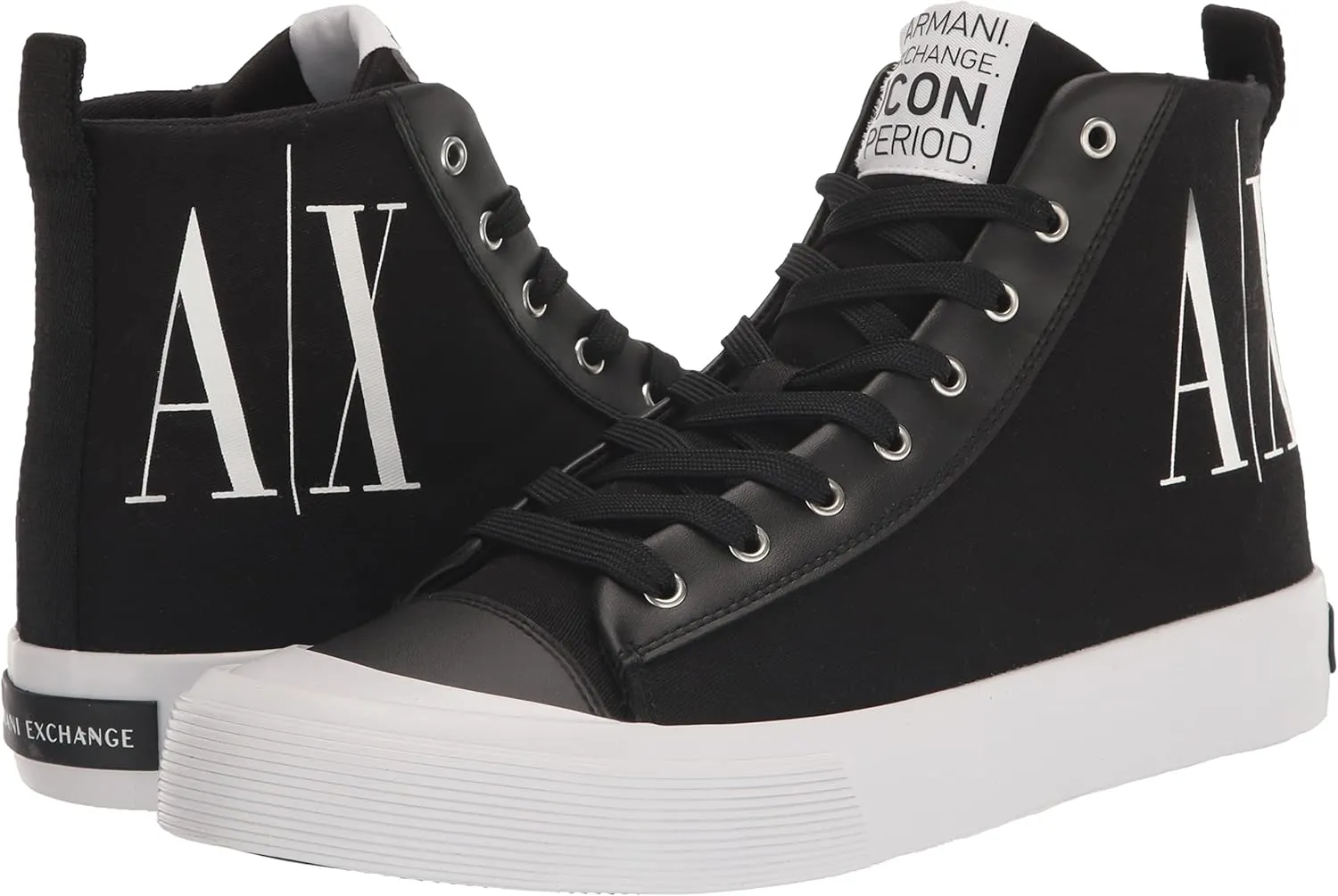 A｜X ARMANI EXCHANGE Men's Updated Icon Logo High-top Sneaker