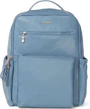 Baggallini Tribeca Expandable Laptop Backpack - 15"x11" Lightweight Work Travel Bag w/Luggage Sleeve & RFID
