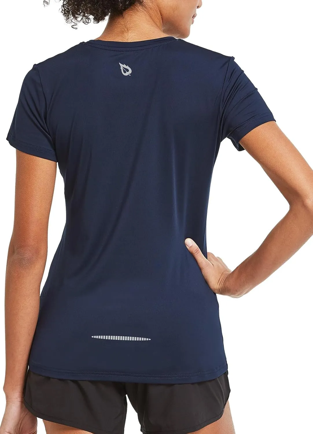 baleaf Women's Short Sleeve Running Workout Shirts Athletic Tops Lightweight Quick Dry Training Yoga Crewneck