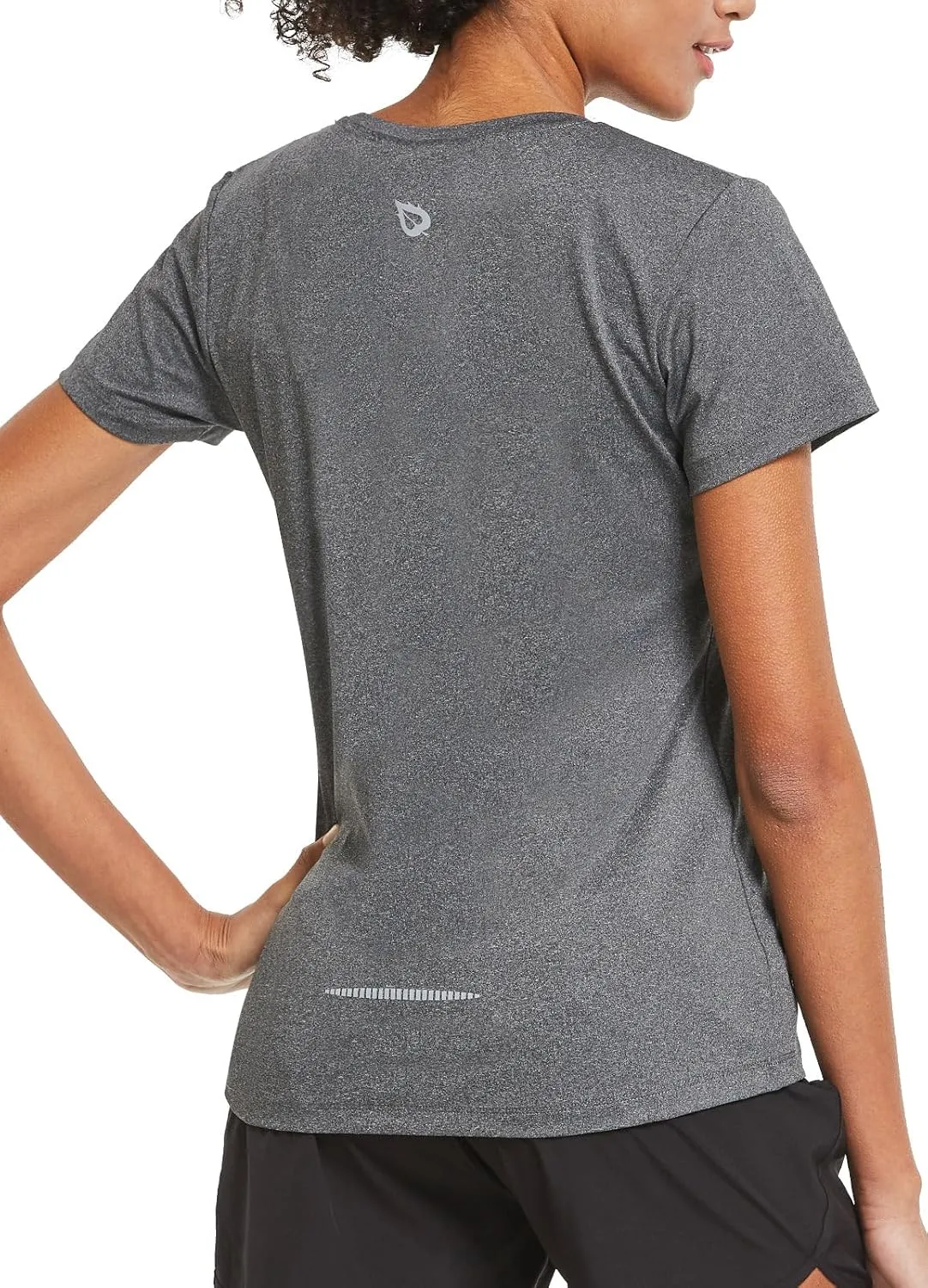 baleaf Women's Short Sleeve Running Workout Shirts Athletic Tops Lightweight Quick Dry Training Yoga Crewneck