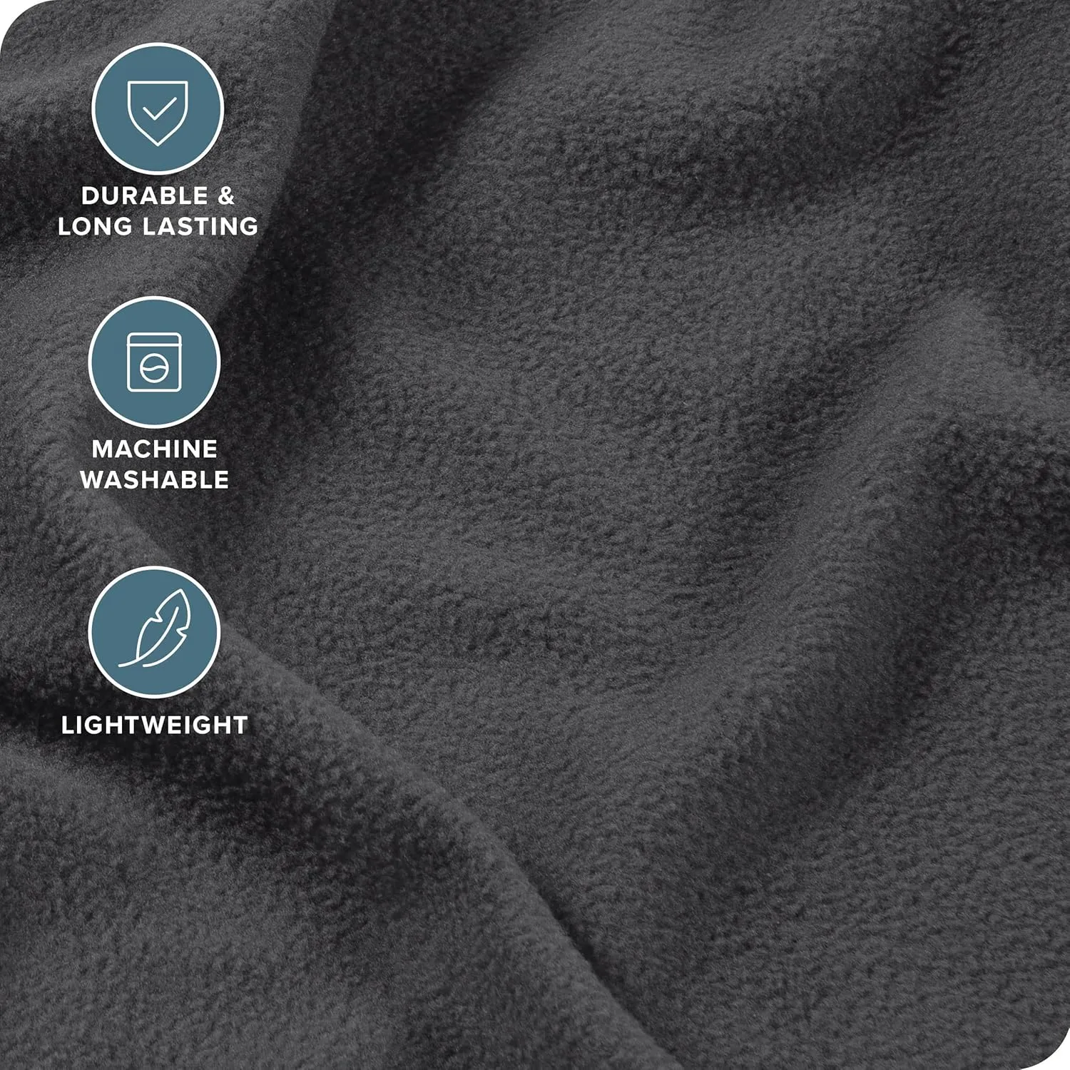 Bare Home Super Soft Fleece Sheet Set - King Size - Extra Plush Polar Fleece, Pill-Resistant Bed Sheets - All Season Cozy Warmth, Breathable & Hypoallergenic (King, Grey)