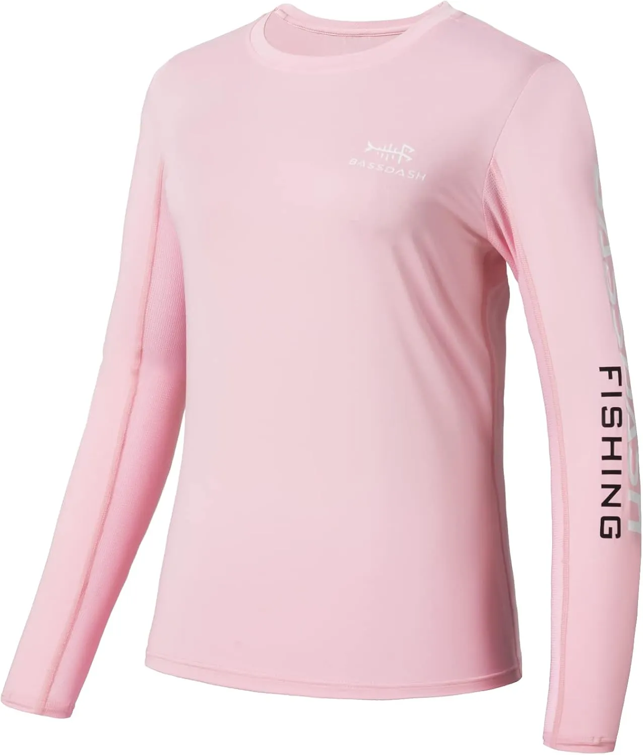 BASSDASH Women’s UPF 50  UV Sun Protection Long Sleeve Shirts Quick Dry T-Shirt for Fishing Hiking Kayaking