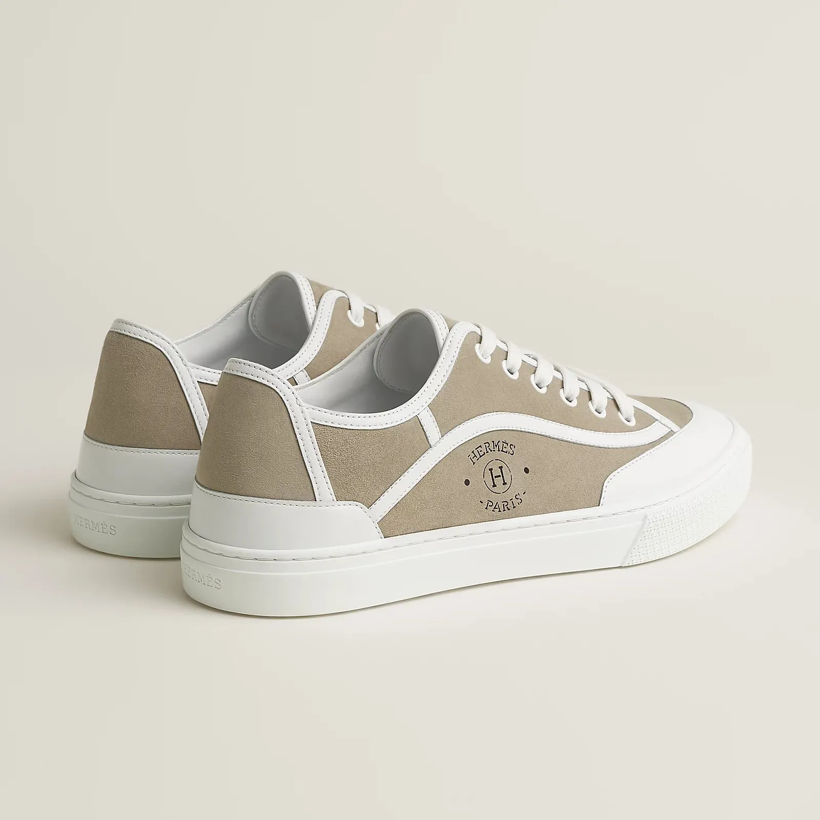 Beige Esquisse / Blanc Get Sneaker