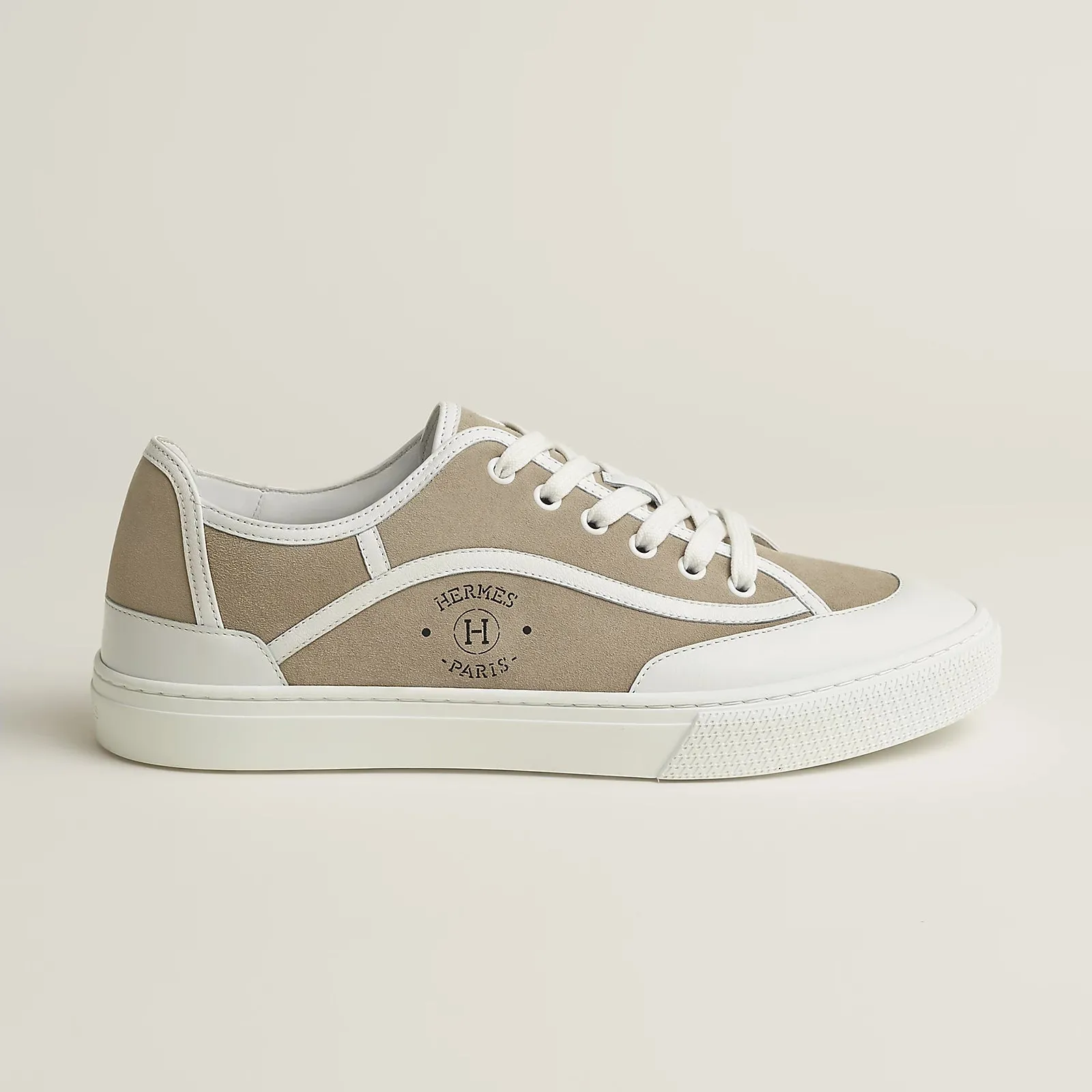 Beige Esquisse / Blanc Get Sneaker