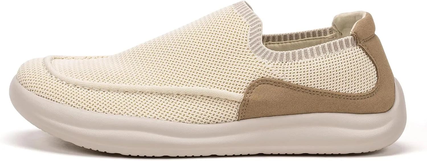 BEJINASH Men’s Slip-on Walking Shoes, Lightweight Breathable Go Walk Shoes with Arch Support,Comfortable Casual Loafers Shoes