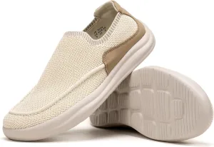 BEJINASH Men’s Slip-on Walking Shoes, Lightweight Breathable Go Walk Shoes with Arch Support,Comfortable Casual Loafers Shoes