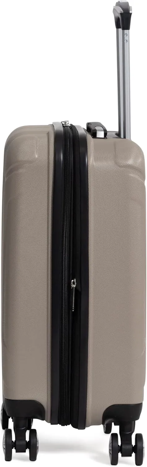 Ben Sherman Derby Spinner Travel Upright Luggage, Champagne, 20-Inch Carry On