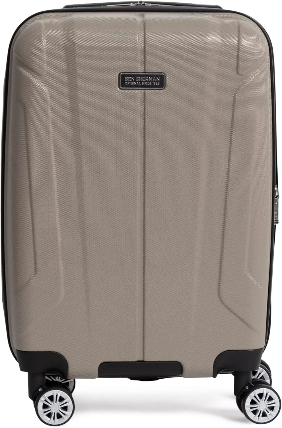 Ben Sherman Derby Spinner Travel Upright Luggage, Champagne, 20-Inch Carry On