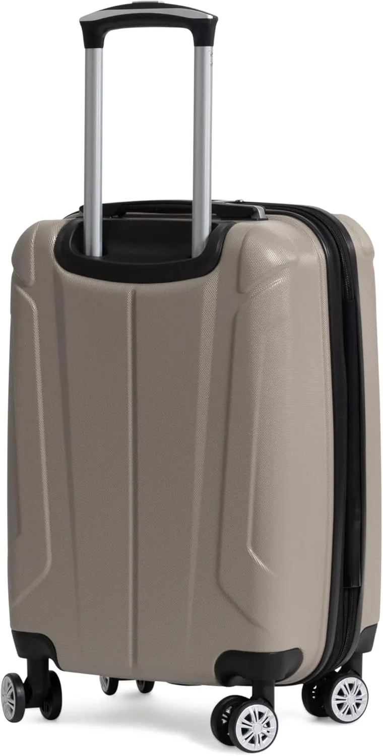 Ben Sherman Derby Spinner Travel Upright Luggage, Champagne, 20-Inch Carry On