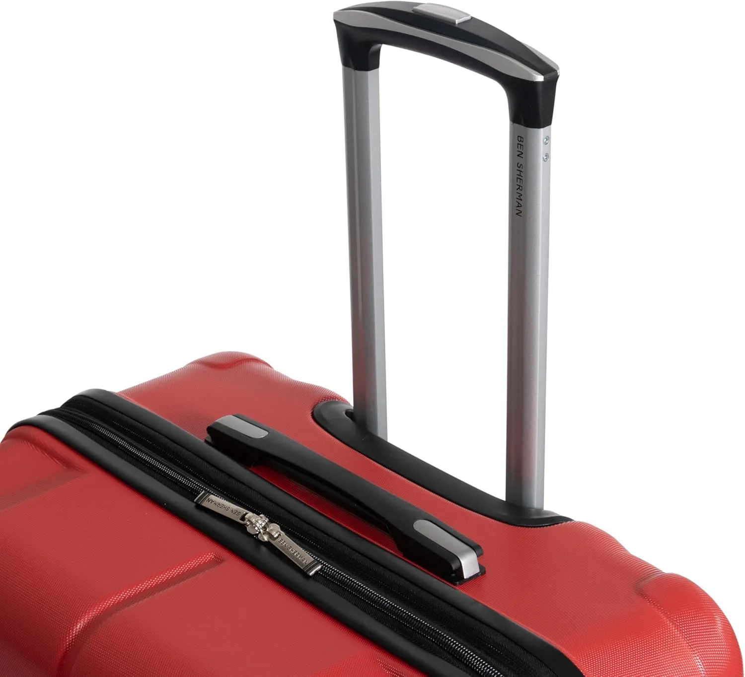 Ben Sherman Derby Spinner Travel Upright Luggage, Lipstick Red, 3-Piece Set (20"/24"/28")