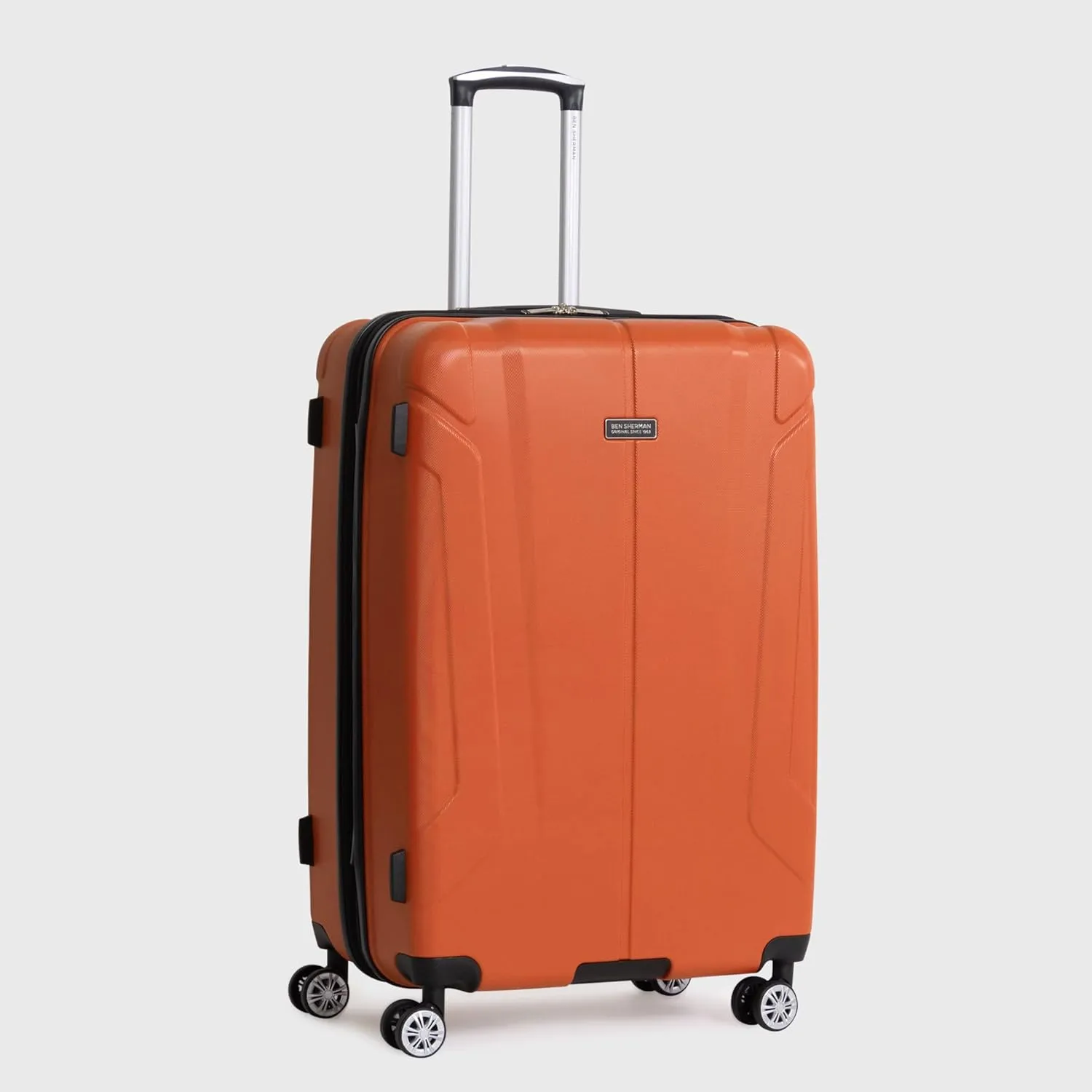 Ben Sherman Derby Spinner Travel Upright Luggage, Mandarin, 28-Inch Checked