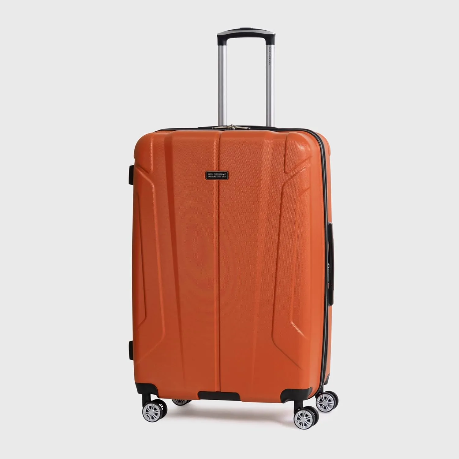 Ben Sherman Derby Spinner Travel Upright Luggage, Mandarin, 28-Inch Checked