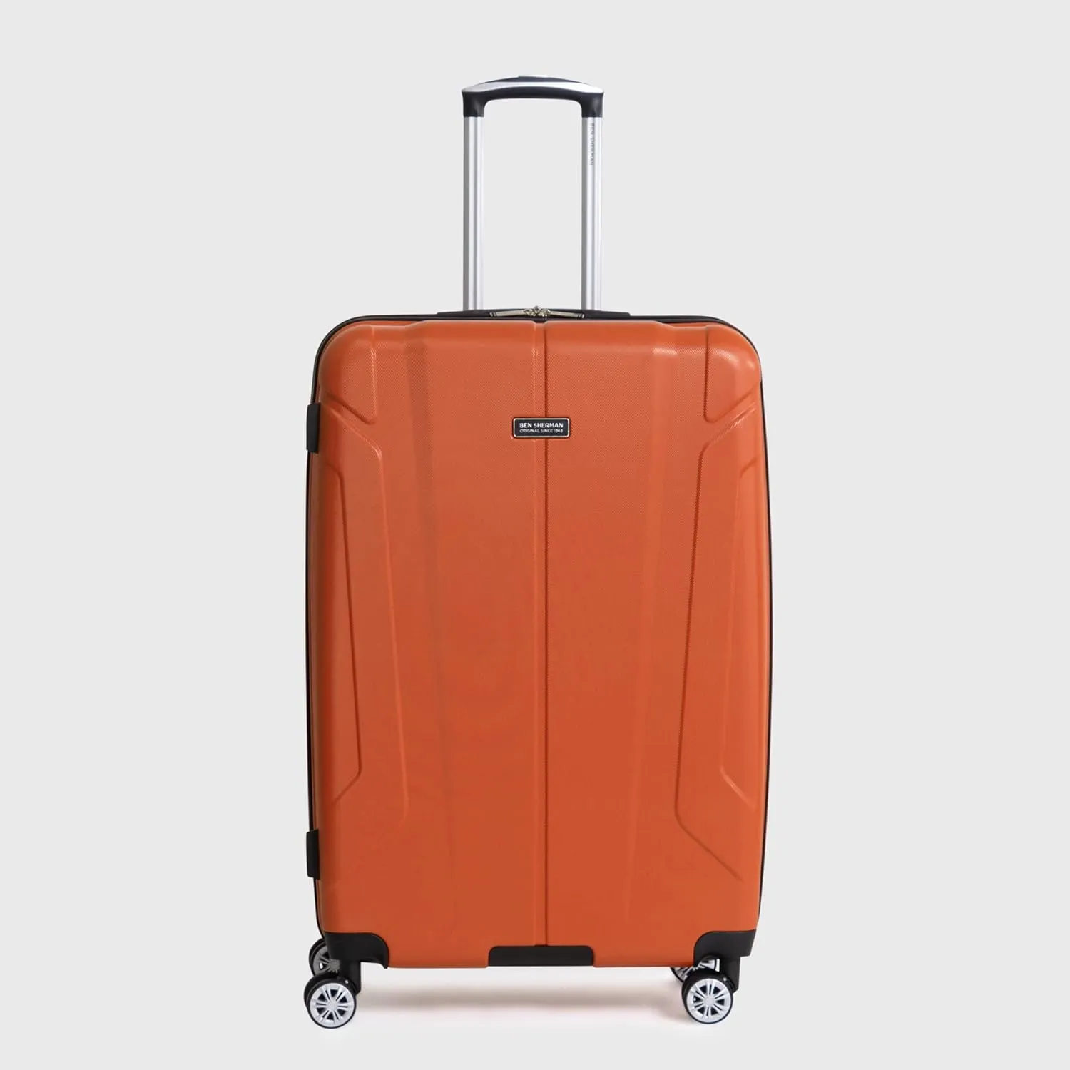 Ben Sherman Derby Spinner Travel Upright Luggage, Mandarin, 28-Inch Checked