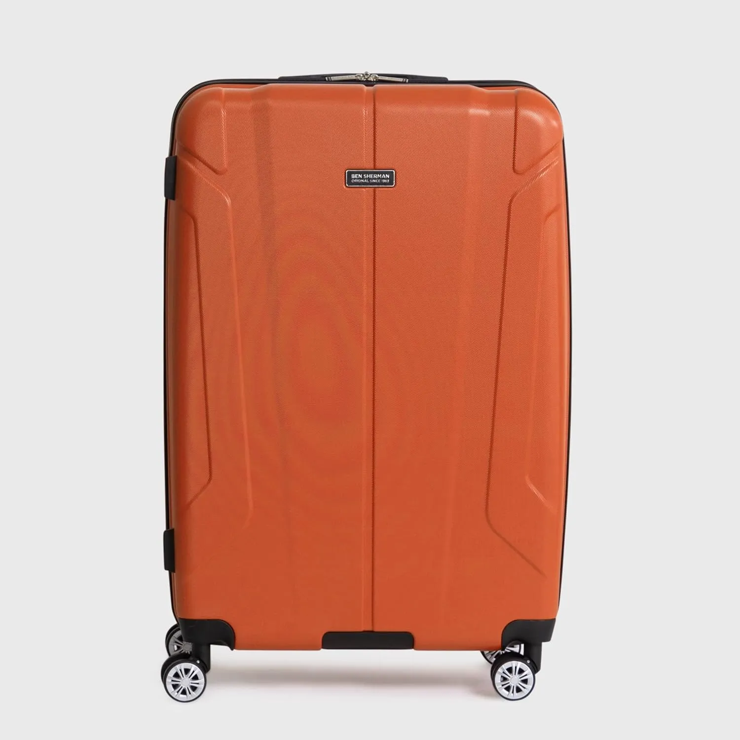 Ben Sherman Derby Spinner Travel Upright Luggage, Mandarin, 28-Inch Checked