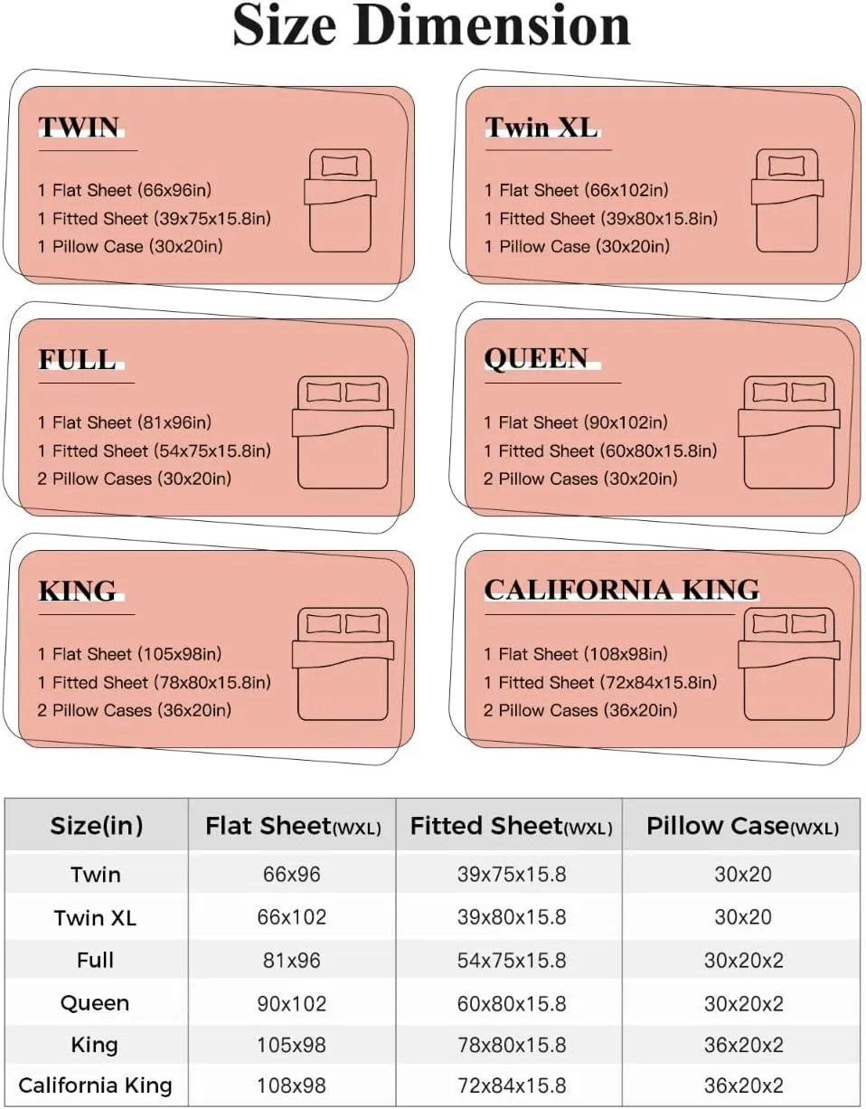 Birds Cage King Sheet Set 4 Piece Bedding - Green Botanical Blue Floral Breathable Comfy Cooling Bed Sheets & Pillowcase Sets, Hotel Luxury Flat Sheets Deep Pockets Fitted Sheet for Women Men