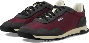 BOSS Men's Zayn Low Profile Suede Leather Two Tone Sneaker