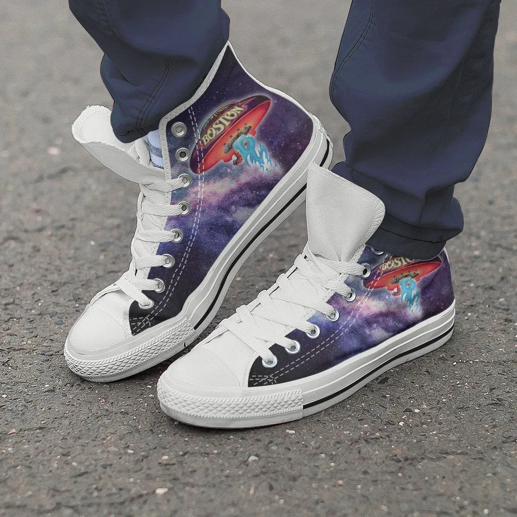 boston ladies high top sneakers