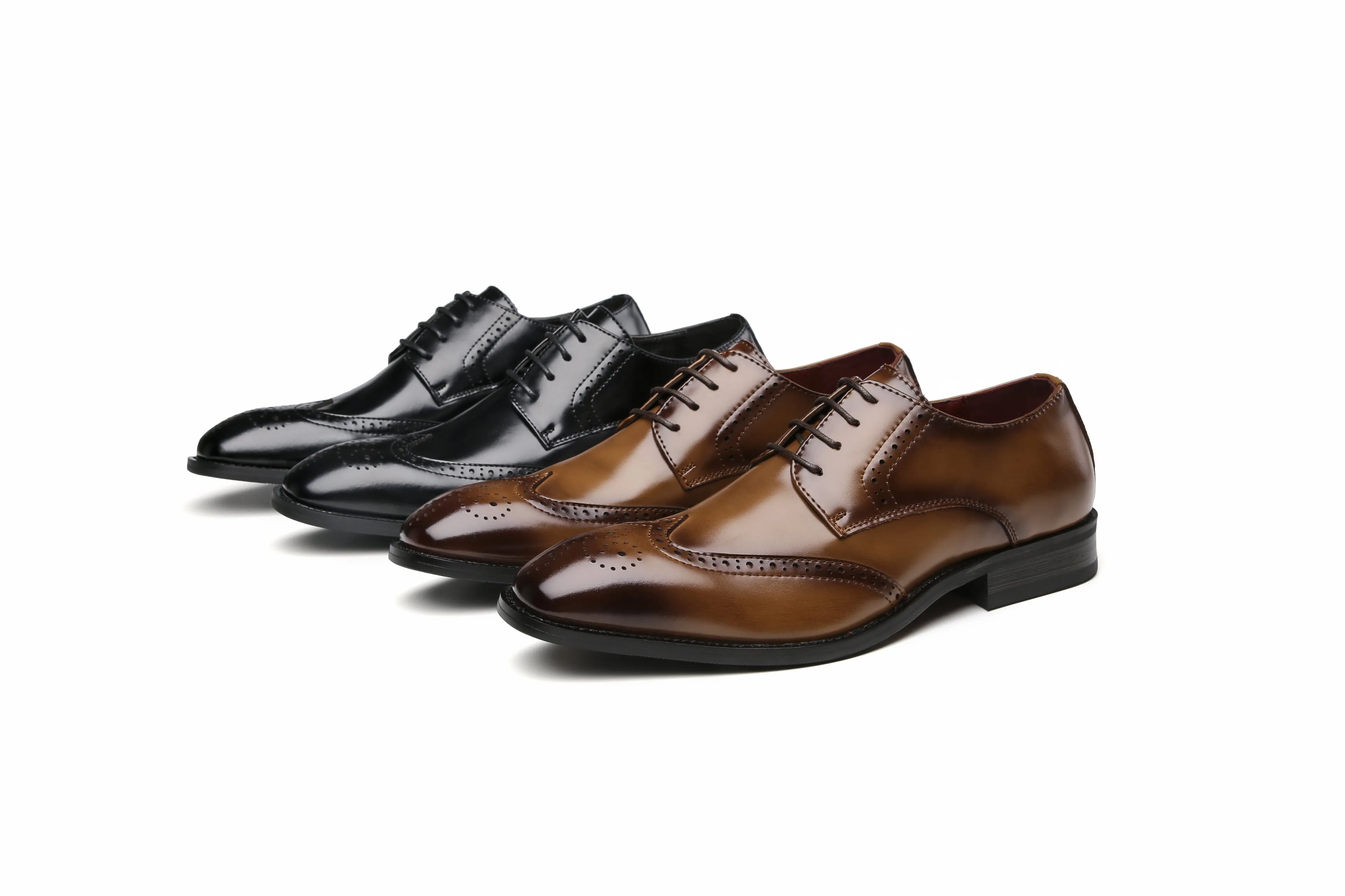 British Style Classic Business Leather Derby Shoes