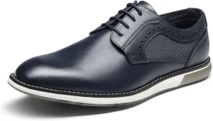 Bruno Marc Men's Plain Toe Oxford Shoes Business Formal Derby Dress Sneakers Crossflex GentEdge