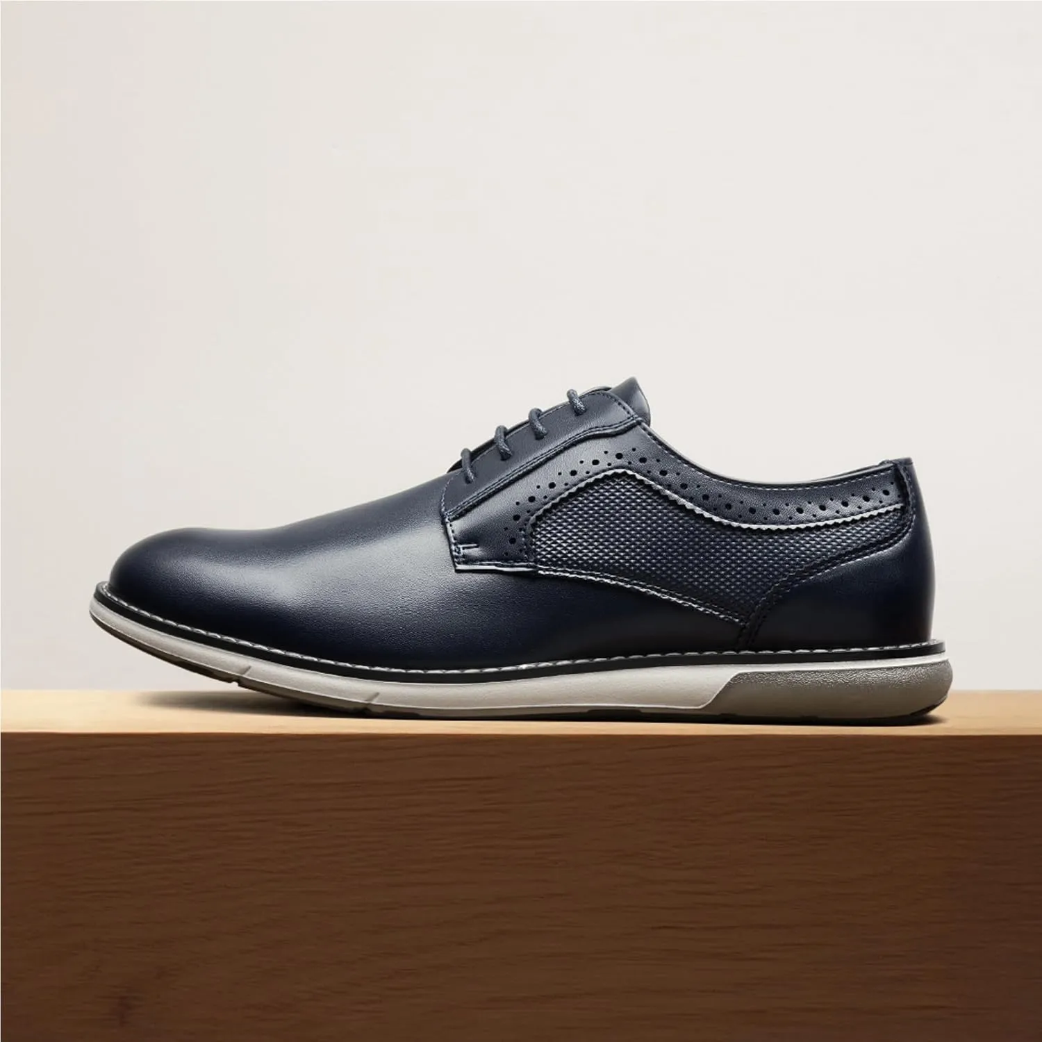 Bruno Marc Men's Plain Toe Oxford Shoes Business Formal Derby Dress Sneakers Crossflex GentEdge