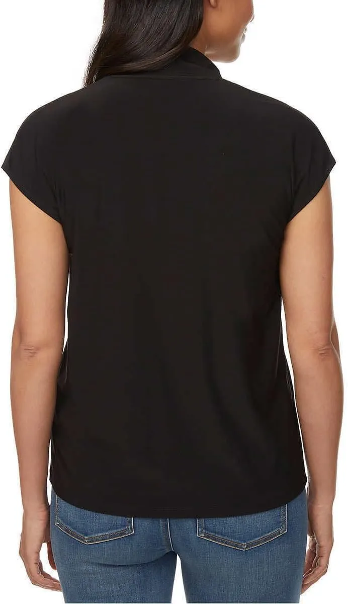 Buffalo David Bitton Ladies' V-Neck Comfort Fit Cap Sleeves Blouse
