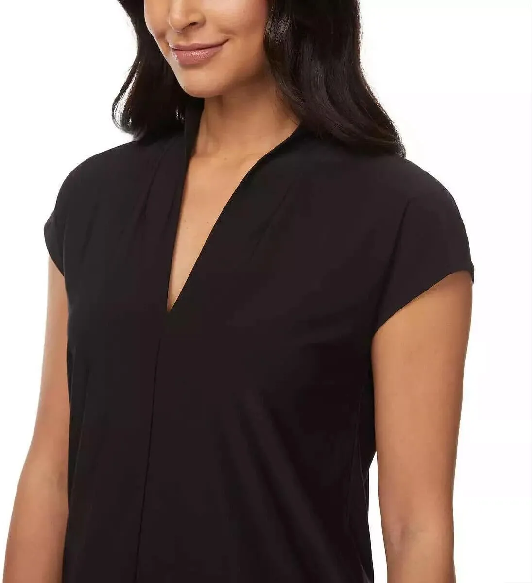Buffalo David Bitton Ladies' V-Neck Comfort Fit Cap Sleeves Blouse