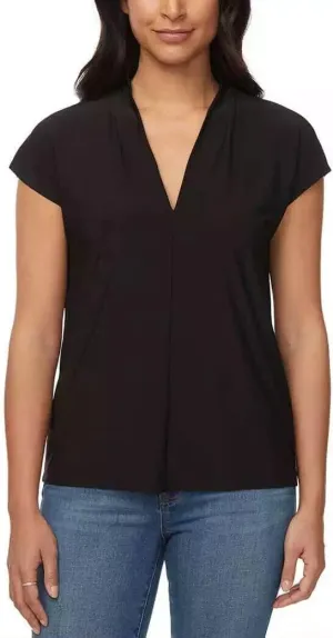 Buffalo David Bitton Ladies' V-Neck Comfort Fit Cap Sleeves Blouse